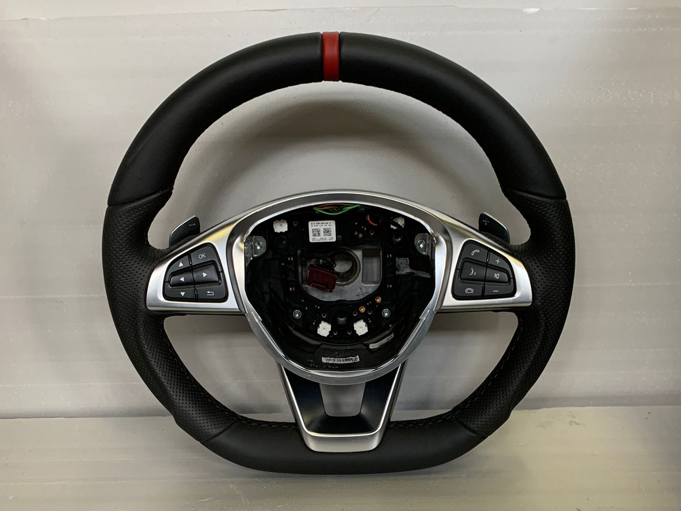 s W205 (2014-2021) Steering Wheel with Paddle Shifters Leather AMG Style